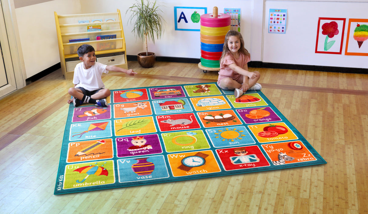 Square Alphabet Carpet