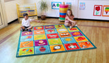 Square Alphabet Carpet