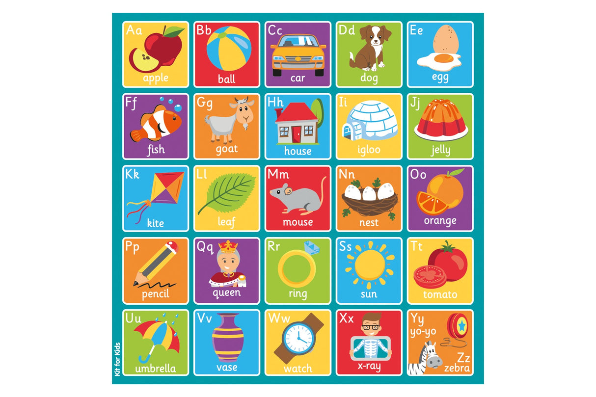 Square Alphabet Carpet