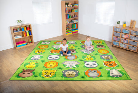 Animal Conservation Large Square Placement Carpet