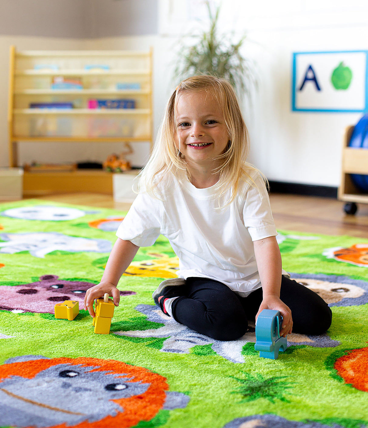 Animal Conservation Large Square Placement Carpet