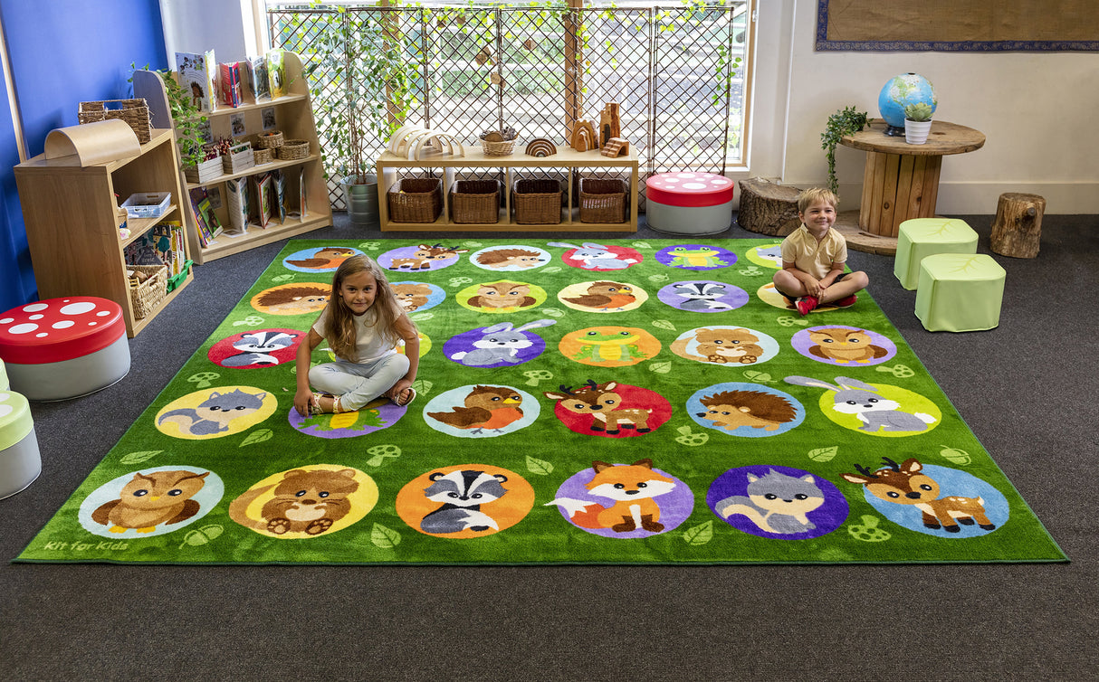 Woodland Animals Placement Carpet