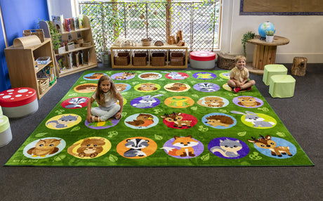 Woodland Animals Placement Carpet