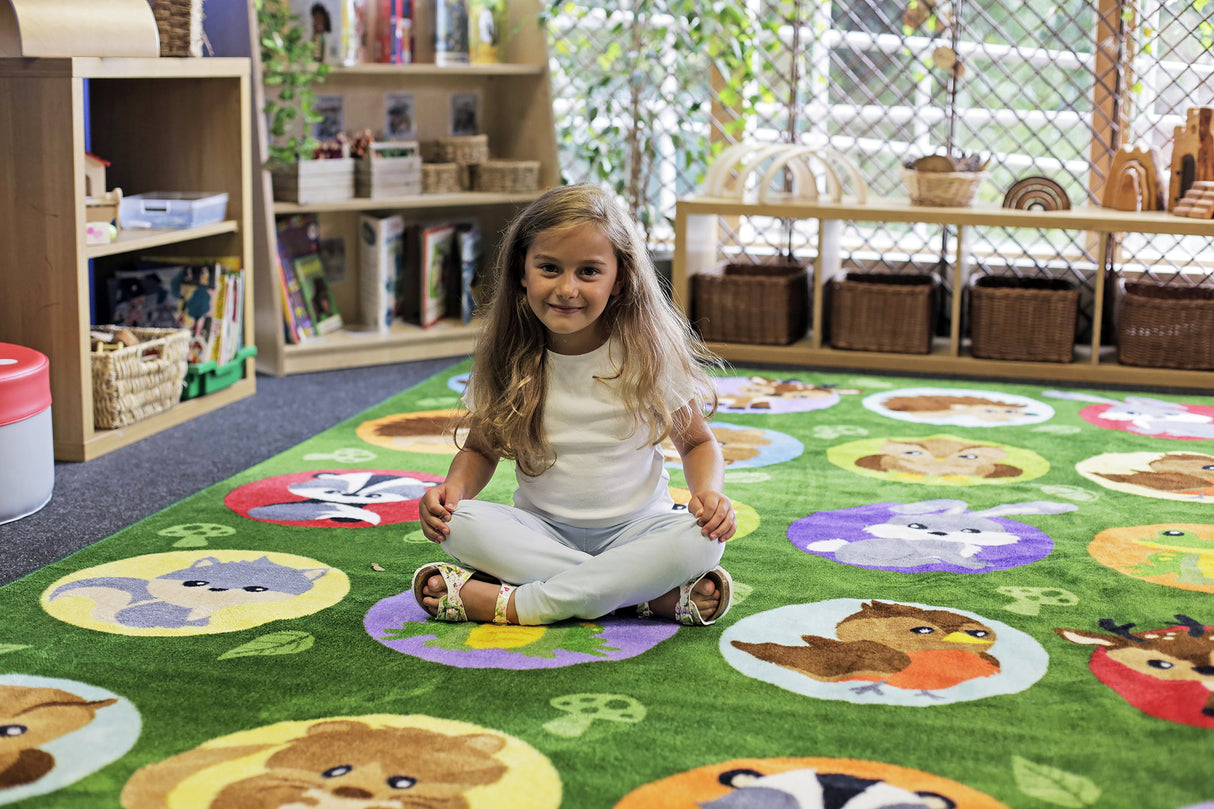 Woodland Animals Placement Carpet