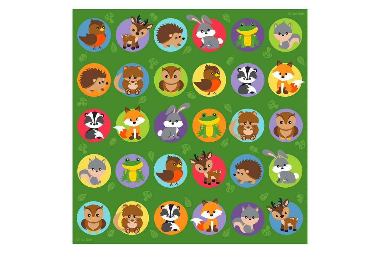 Woodland Animals Placement Carpet