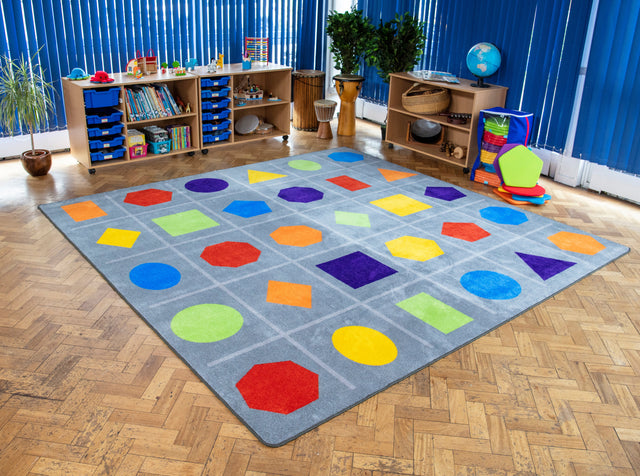 Geometric Shapes Placement Carpet