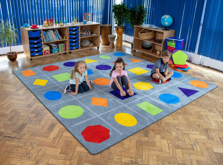 Geometric Shapes Placement Carpet