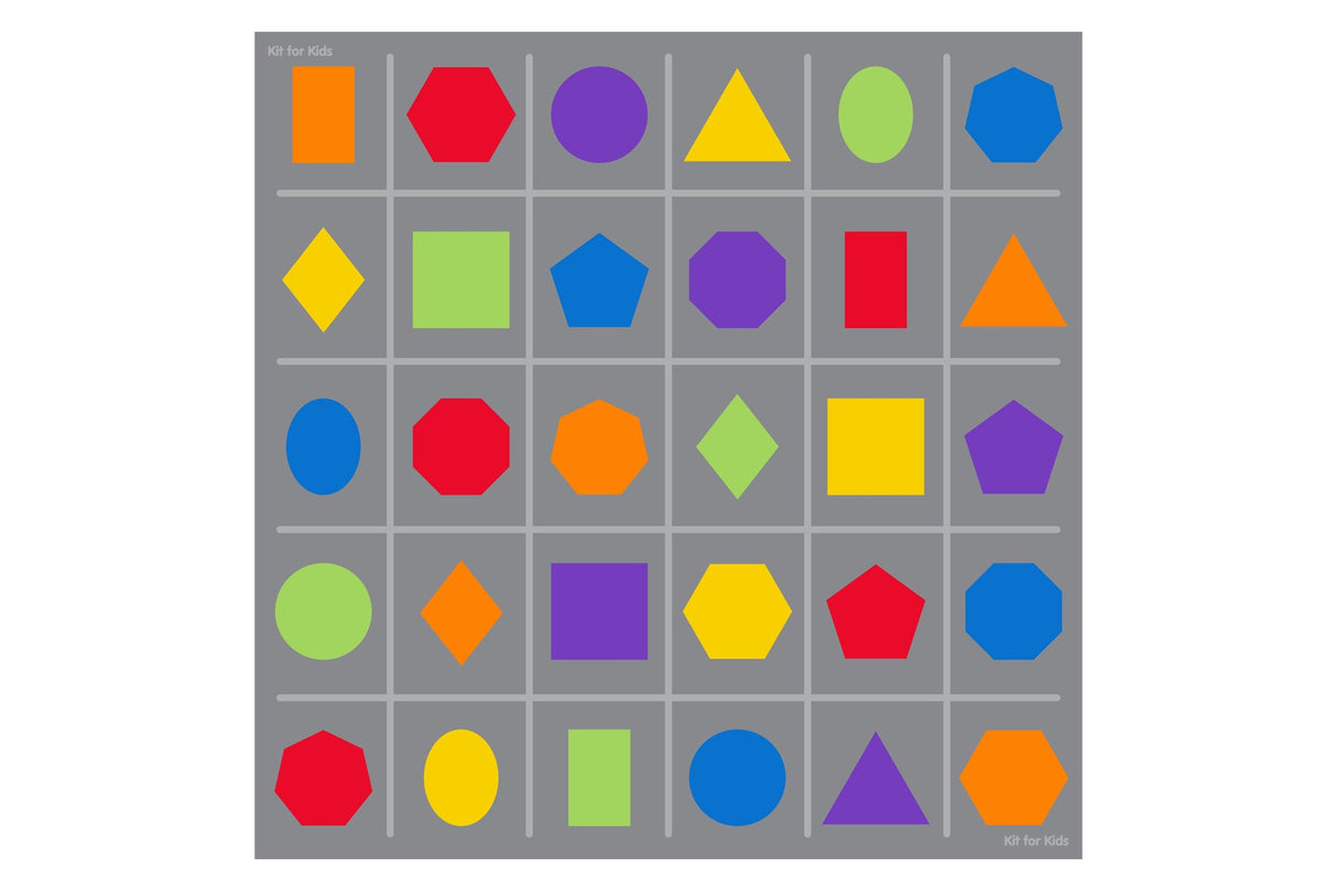 Geometric Shapes Placement Carpet