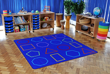 Essentials™ Rainbow Geometric Carpet
