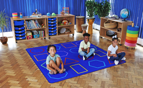 Essentials™ Rainbow Geometric Carpet