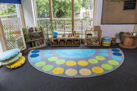 Lake Large Semi-Circle Placement Carpet