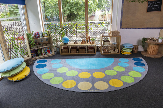 Lake Large Semi-Circle Placement Carpet