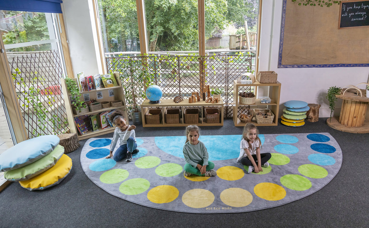 Lake Large Semi-Circle Placement Carpet