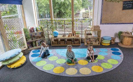 Lake Large Semi-Circle Placement Carpet