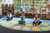Lake Large Semi-Circle Placement Carpet