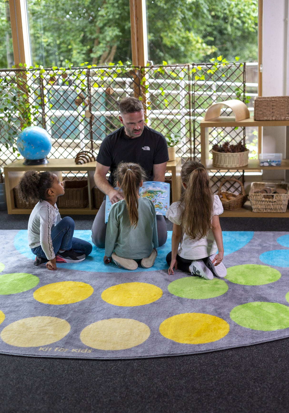 Lake Large Semi-Circle Placement Carpet