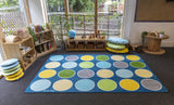 Lake Circles Rectangular Placement Carpet