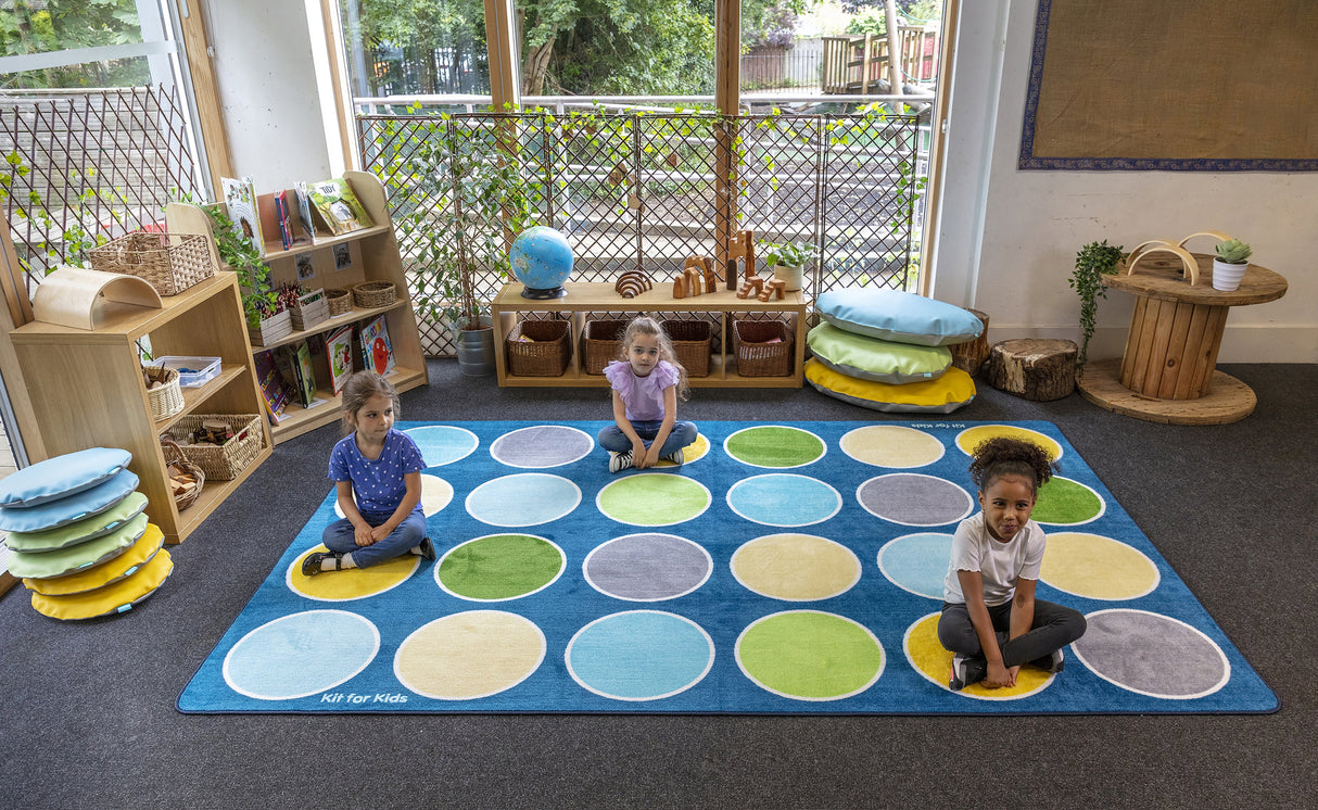 Lake Circles Rectangular Placement Carpet