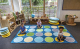 Lake Circles Rectangular Placement Carpet