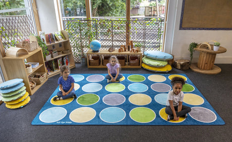 Lake Circles Rectangular Placement Carpet