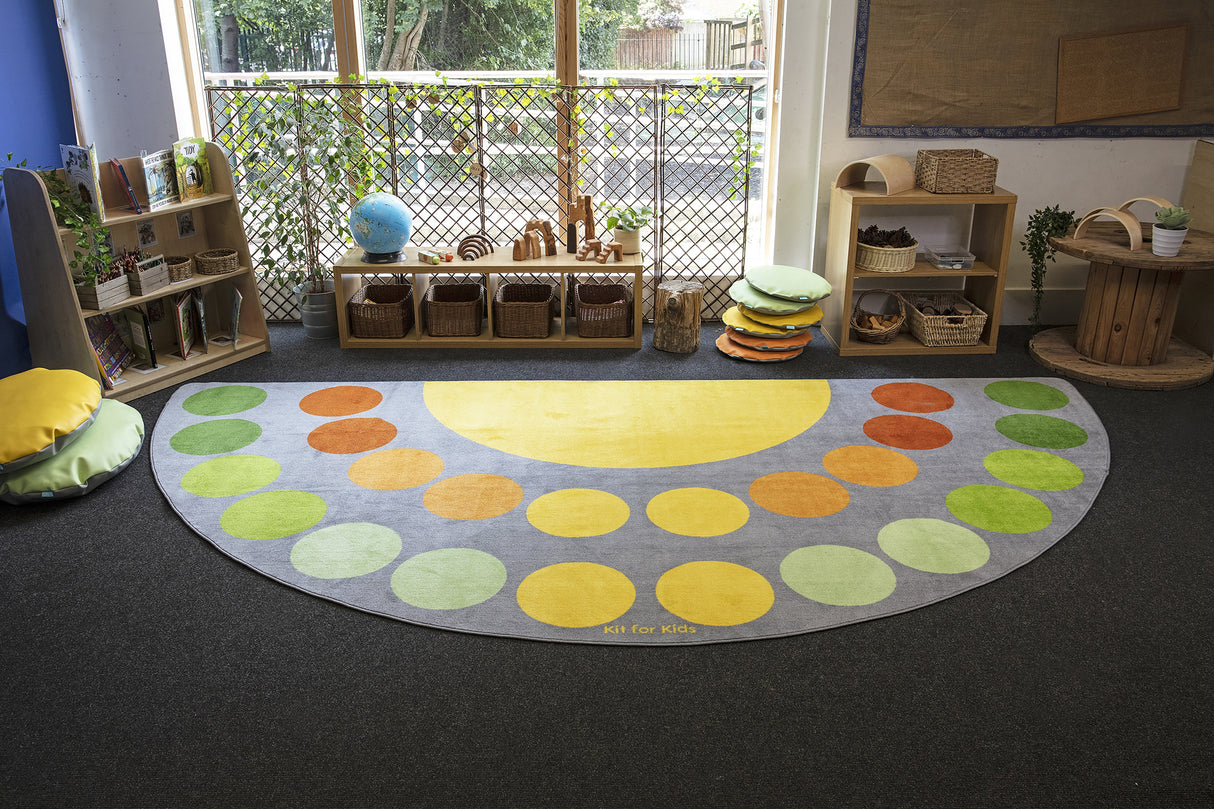 Safari Large Semi-Circle Placement Carpet