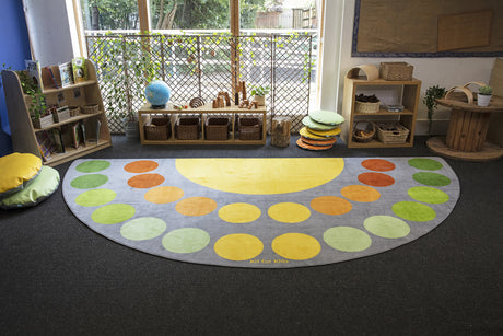 Safari Large Semi-Circle Placement Carpet