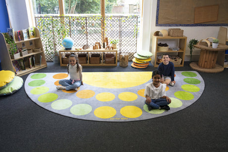 Safari Large Semi-Circle Placement Carpet