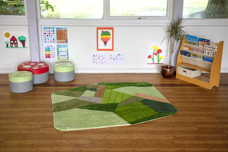 Aerial Landscape Super Deluxe Carved Carpet