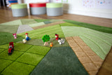 Aerial Landscape Super Deluxe Carved Carpet