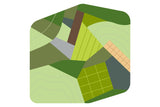 Aerial Landscape Super Deluxe Carved Carpet